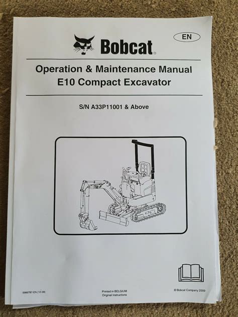 bobcat mini excavator operators manual|operating mini digger beginner.